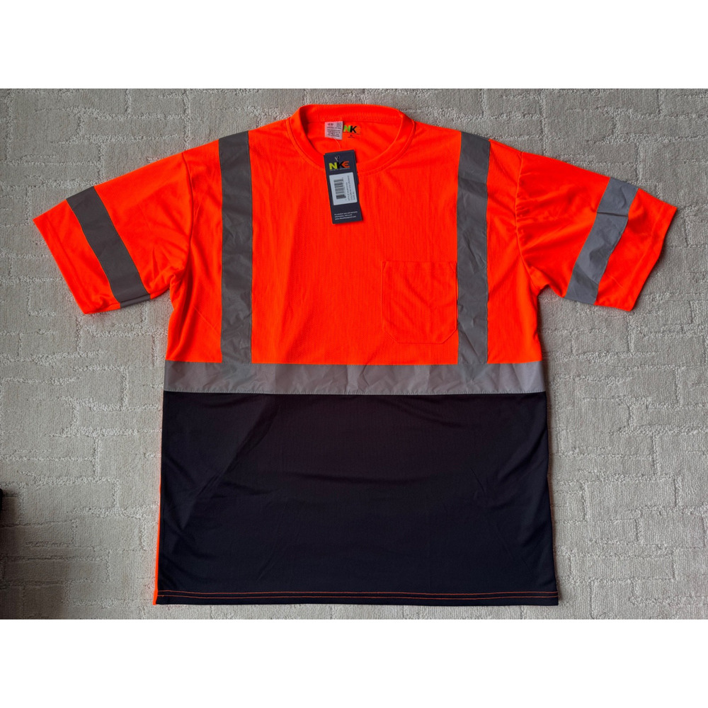 NKE Safety Apparel Shirt High Visibility Reflective Short Sleeve